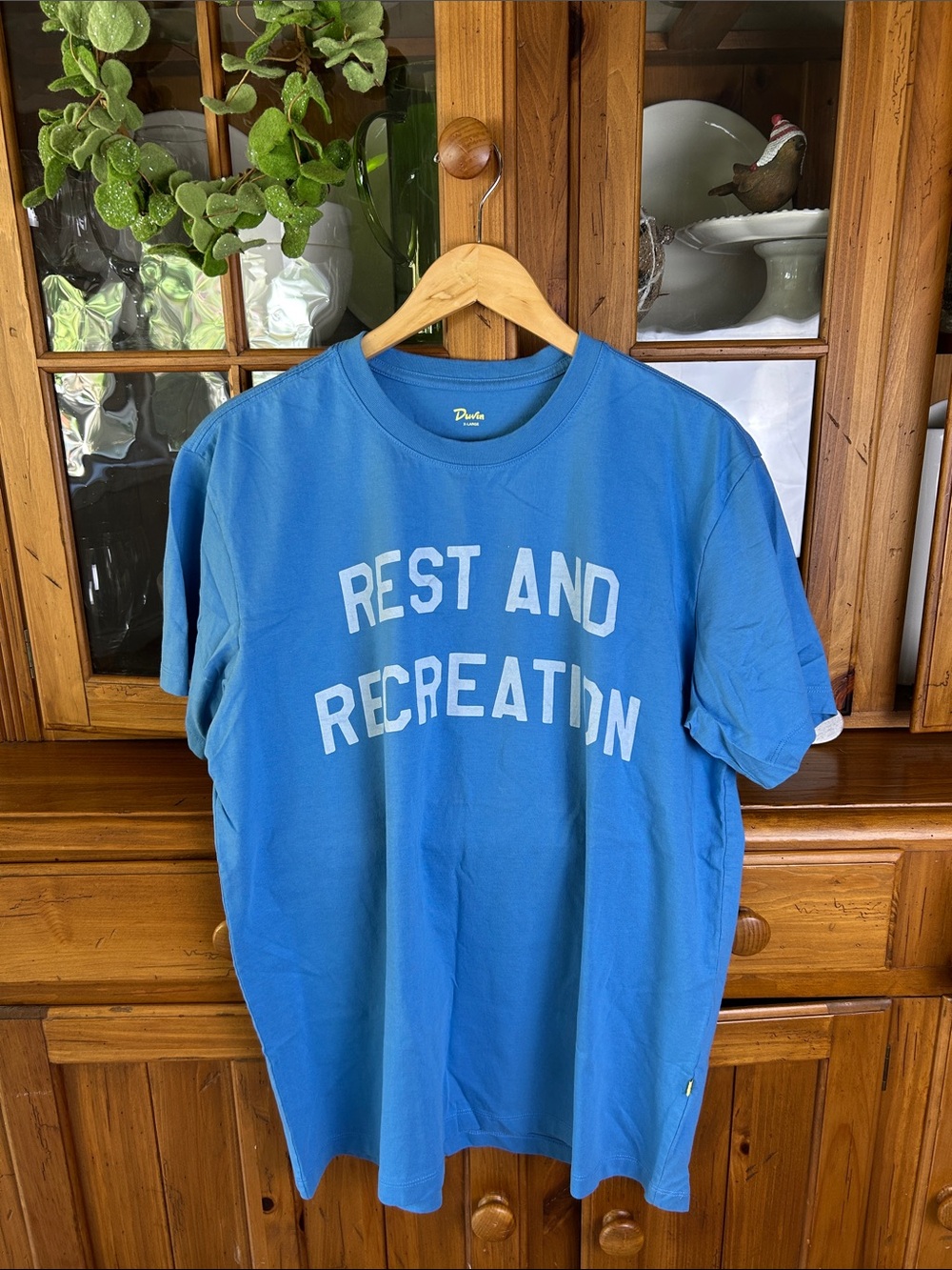 Duvin Rest and Recreation Blue Graphic Tee - New no tags
